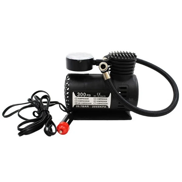 

Small Tire Inflator DC 12 Volt Portable Car Air Compressor Pump With Dash Board For Car Motorcycles Bicycles XM-20