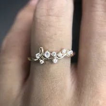 Женское тонкое изящное Кристальное простое кольцо с цирконием Простые Кольца для женщин антиаллергенные