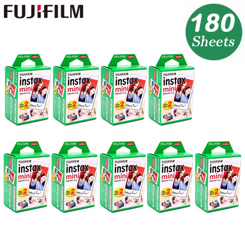 Оригинальная 180 лист Fuji Fujifilm Instax Mini 8 белая пленка мгновенная фотобумага для 7s 9 11 90