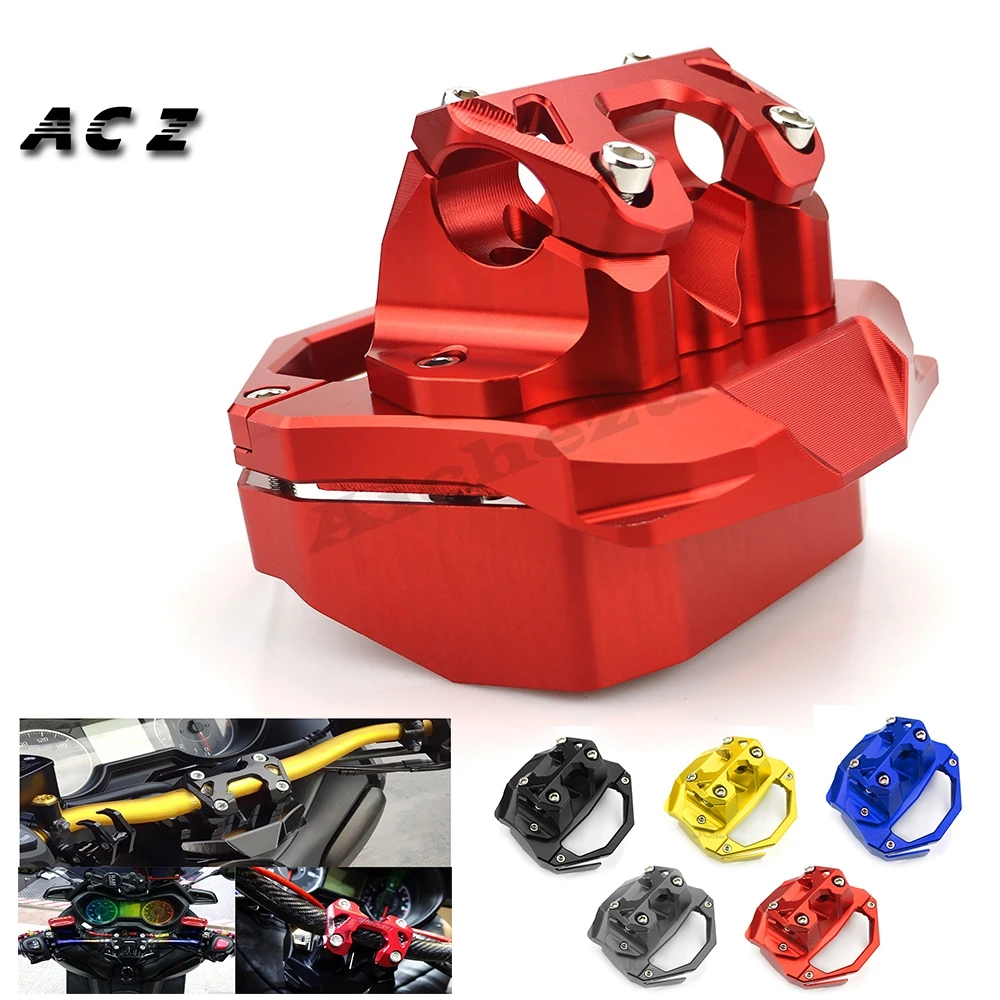 ACZ Motorcycle CNC Modified Handlebar Risers Handle Bar Clamp Mount Kit Cover For Yamaha XMAX 250 XMAX300 2017-2018