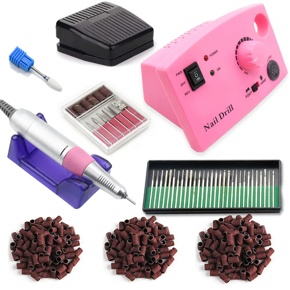 

Electric Nail Drill Machine 35000RPM Pro Diamond Nail Cutter Bit Pedicure Maniure Machine Nail Drill Bits Nail Polisher Tools