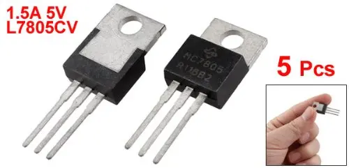 5 шт. 3 клеммы 1.5A 5В L7805CV регуляторы напряжения Стабилизаторы|volt regulator|regulator