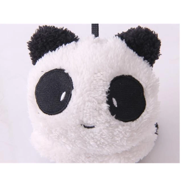 CUHAKCI Winter Cute Earmuffs Panda Ear Muff Warmer New Gilrs Black White Small Panda Design Women Pad Fluffy Ear Warmer Earmuffs