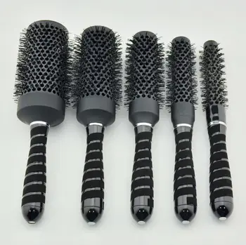 

Nano Ceramic Hair Brush Ionic Round Hair Brush Professional Salon Hair Brush GIC-HB515B Color Changing Free Shipping