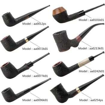 

RU-MUXIANG High-grade Briar Wood Carving Smoking Pipe Acrylic Mouthpiece with 3m or 9m filter tobacco pipe aa0012ps-aa0254ps