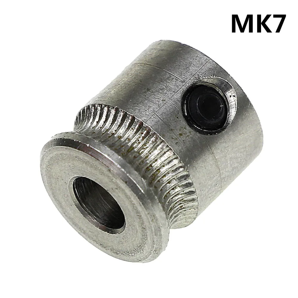 

Stainless Steel 3D Printer Filament Extruder Pulley Gear MK7 Teeth Drive Gear with M4 Hexagonal Screw