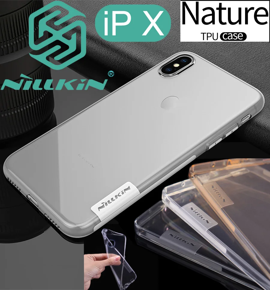 Прозрачный мягкий чехол Nillkin Nature из ТПУ для iPhone XS Max XR прозрачный силиконовый