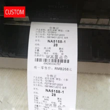 Пользовательские термальные печатные этикетки логотип по индивидуальному заказу одежды ткани Пришивные бирки персонализированные печатные этикетки ручной работы для шитья