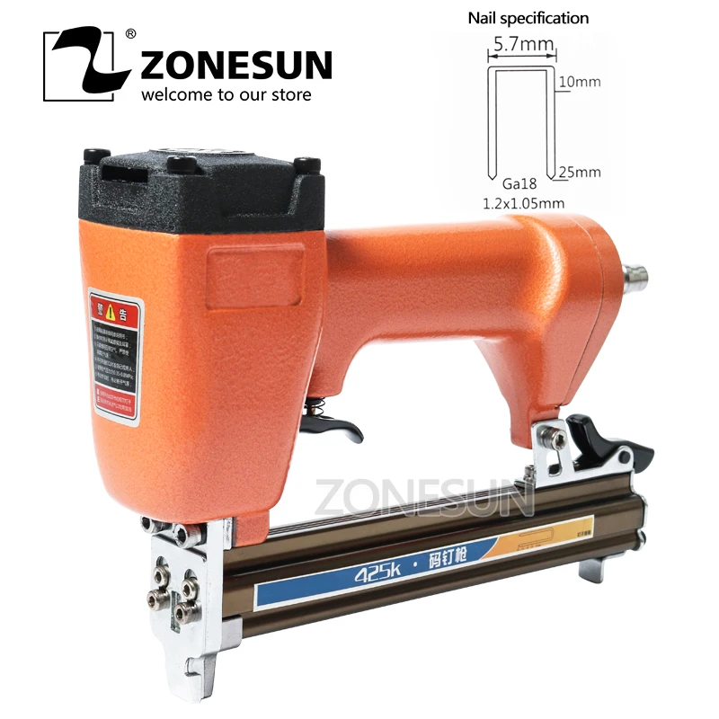 ZONESUN Pneumatic Micro Pinner Nailer Nail Gun Air Brad Nail Pin Gun