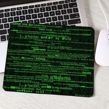 

Mairuige Creative Art Wallpaper Printing Computer Mousepad Hacker Style Cool Mini Size Mouse Pad for Game Gamer Pc Gaming Mats