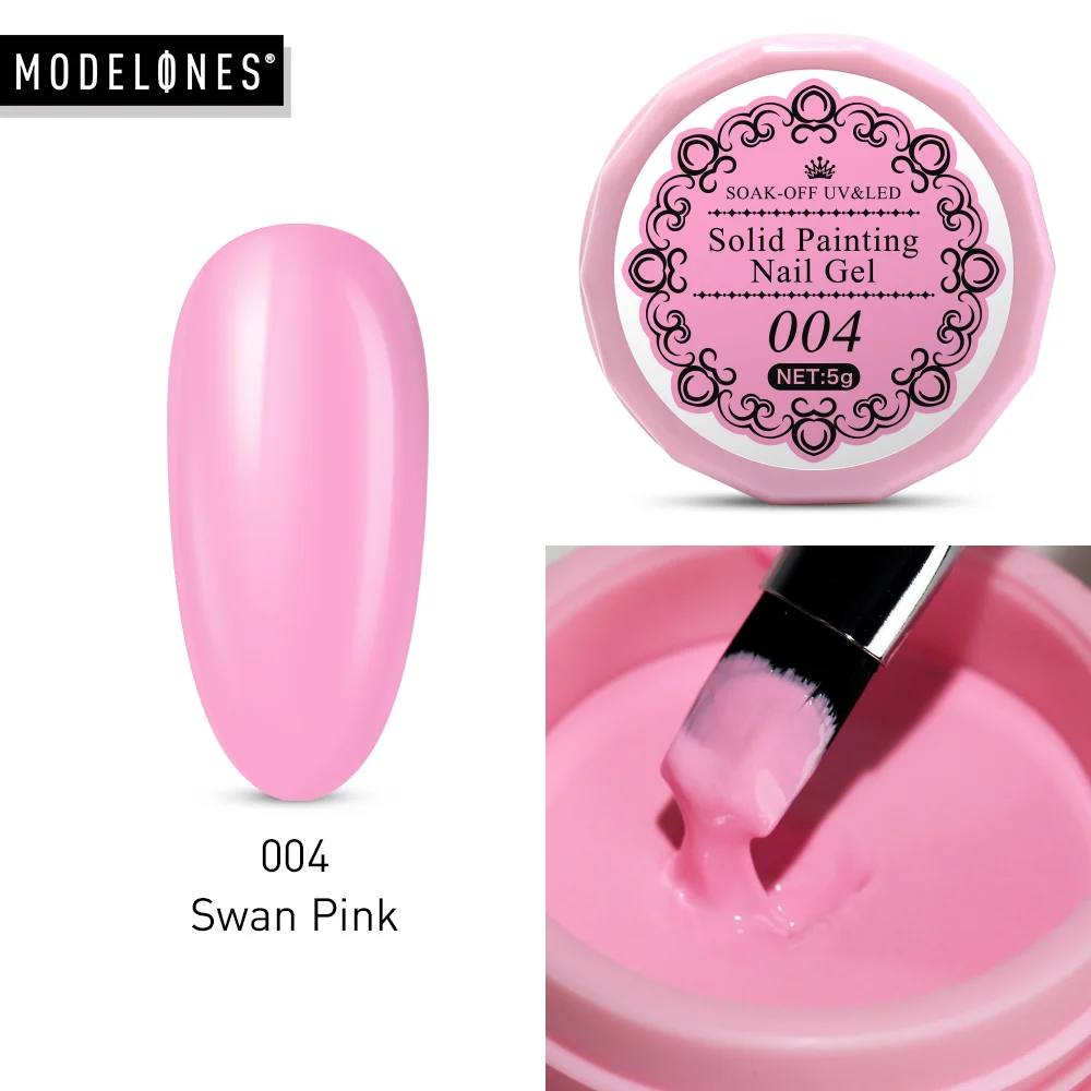

Modelones Painting Color Gel Soak Off Solid Drawing Led Nail Gel Polish Long Lasting Sparkly Glitter UV Gel Lacquer Hybrid Glue