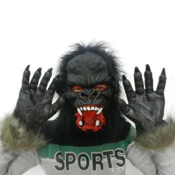 

1Pcs Realistic Orangutan Latex Masks Full Face Animal Monkey Mask Scary Mask Halloween Party Cosplay Prop Masquerade Fancy Dress