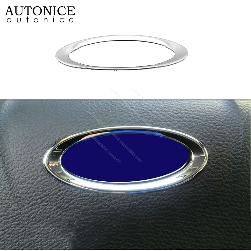 

Steering Wheel Frame Decorator Cover fit for Ford Ranger Everest Endeavour 2015-2019