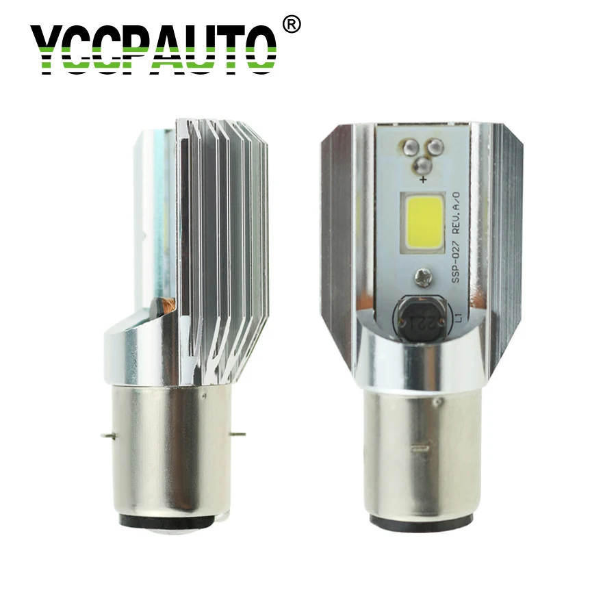 

YCCPAUTO H6 BA20D Led Motorcycle Headlights 1000LM 6000K Hi Lo Beam Bulbs Fog Lamp Scooter ATV Headlight Accessories 1pcs