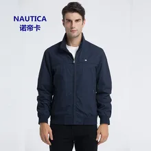2016 new nauticaYI Jacket stand collar thin outerwear casual loose plus size plus size men’s clothing