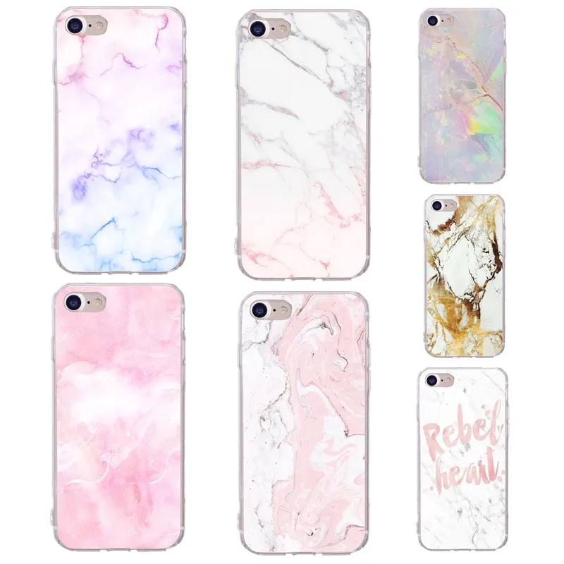 

Fashion marble For capinha de celular iphone 7 6 se case for iphone 7 8 plus X silicone Soft TPU For iPhone 5s case Cover