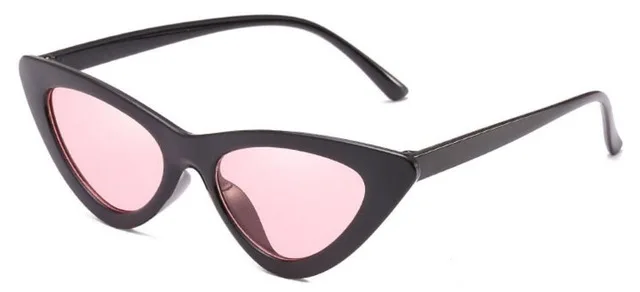 Новая милая Модная стильная женская обувь солнцезащитные очки «кошачий глаз» Для женщин Винтаж абсолютно небольшие солнцезащитные женские очки оculos de sol UV400 - Цвет линз: 6