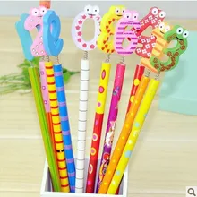 10 шт./партия, милые Мультяшные кавайи новинки из Кореи стандартные карандаши, креативный подарок для детей