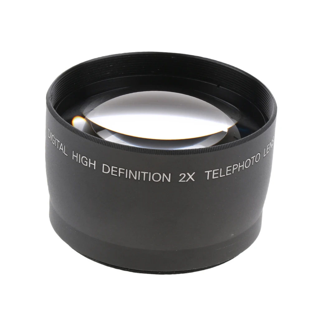 58mm 2x Telephoto Lens Teleconverter for Canon 1100D 1000D 600D 550D 500D 450D Digital Camera Universal