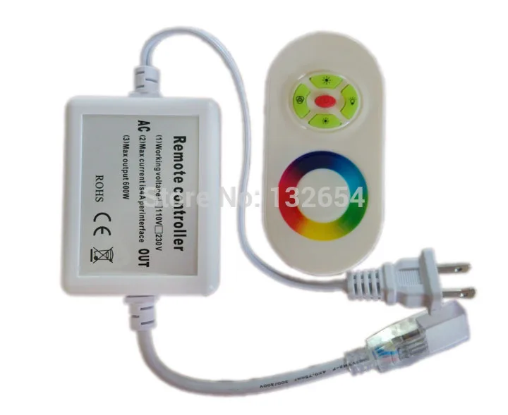 

AC110V 220V 3 circuits 600W Touch Remote control wireless High watt RGB LED Controller FOR LED Strip Light Rope