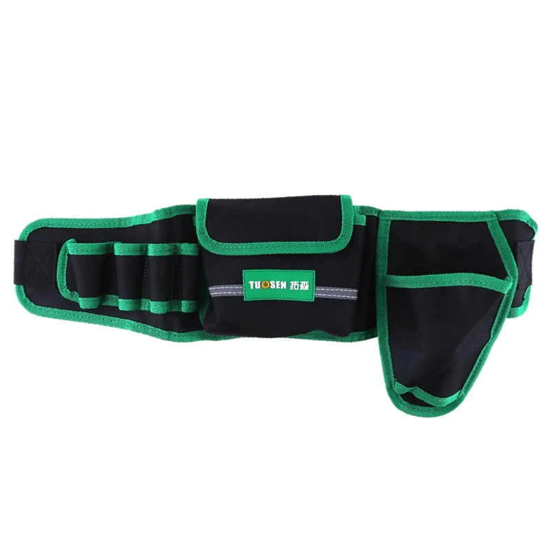 

Tuosen Multifunction Durable Waterproof Waist Tool Bag Belt Electrician Repair Tool Holder Pouch Organizer With Electric Drill