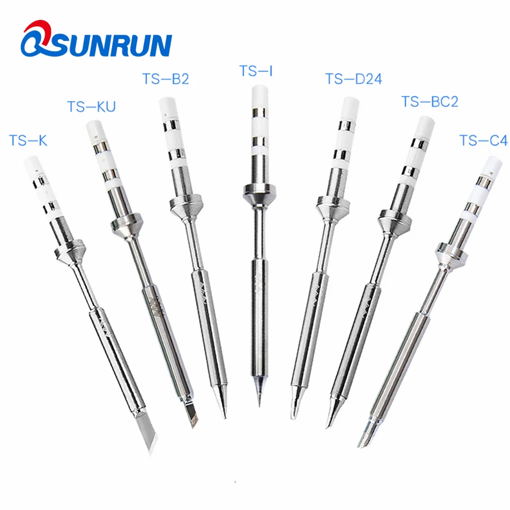 

Original MINI Replacement Solder Tip For TS100 Digital LCD Soldering Iron head TS-K/KU/B2/I/D24/BC2/C4 Soldering Iron Tip