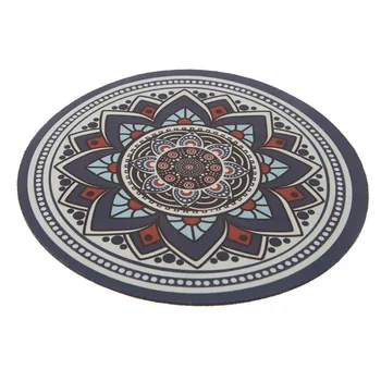 

Vintage Bohemian Round Computer 3D Carpet Mouse Pad Mat Mousepad Anti Slip for Home Office PC Gaming Mousepad New