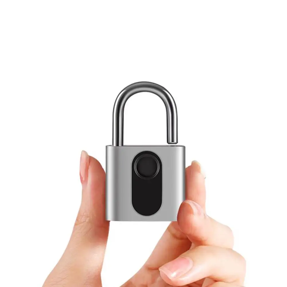 

Fingerprint Lock Padlock Keyless Padlock Waterproof Smart Lock for House Door Suitcase Backpack