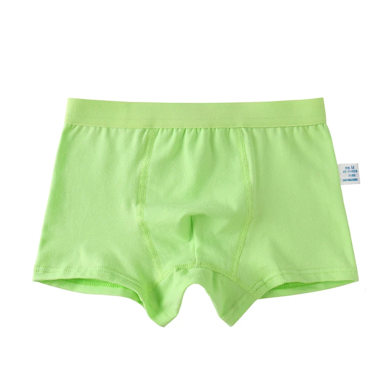 Hot Selling 1 piece Boy Underwear Kids Panties Solid Color Comfortable Boys Boxers Child Underpants cueca