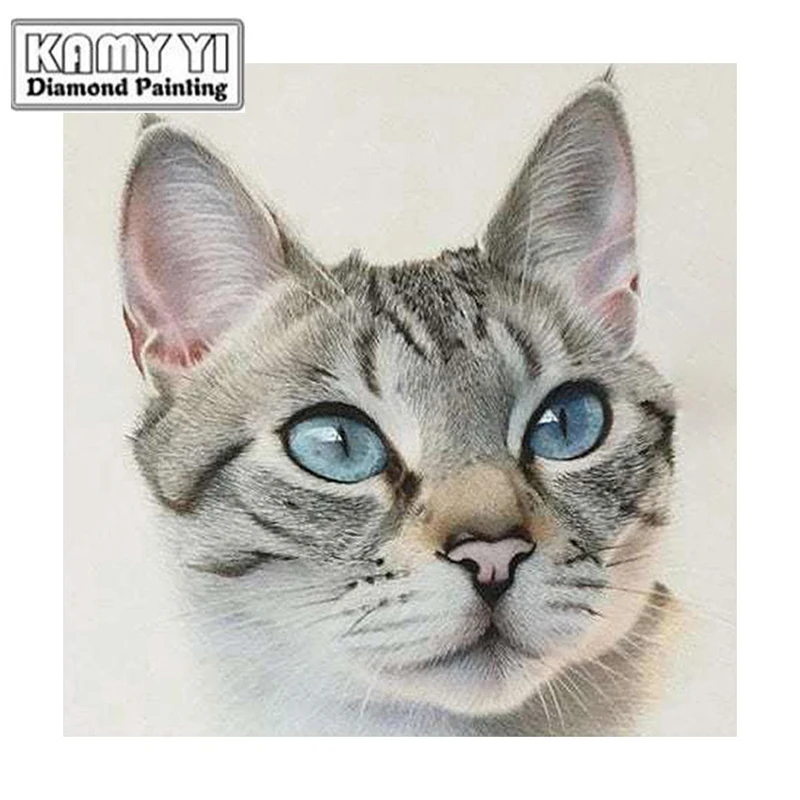 100% Full 5D Diy Daimond Painting Kitten 3D Diamond Round&ampSquare Rhinestones Embroidery D3 | Дом и сад