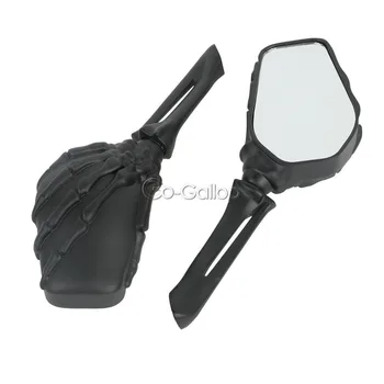 

Motorcycle Skull Skeleton Rearview Mirrors For Honda Kawasaki Yamaha Harley Suzuki Boulevard M50 M90 C50 C90 VL 700 1400 1500
