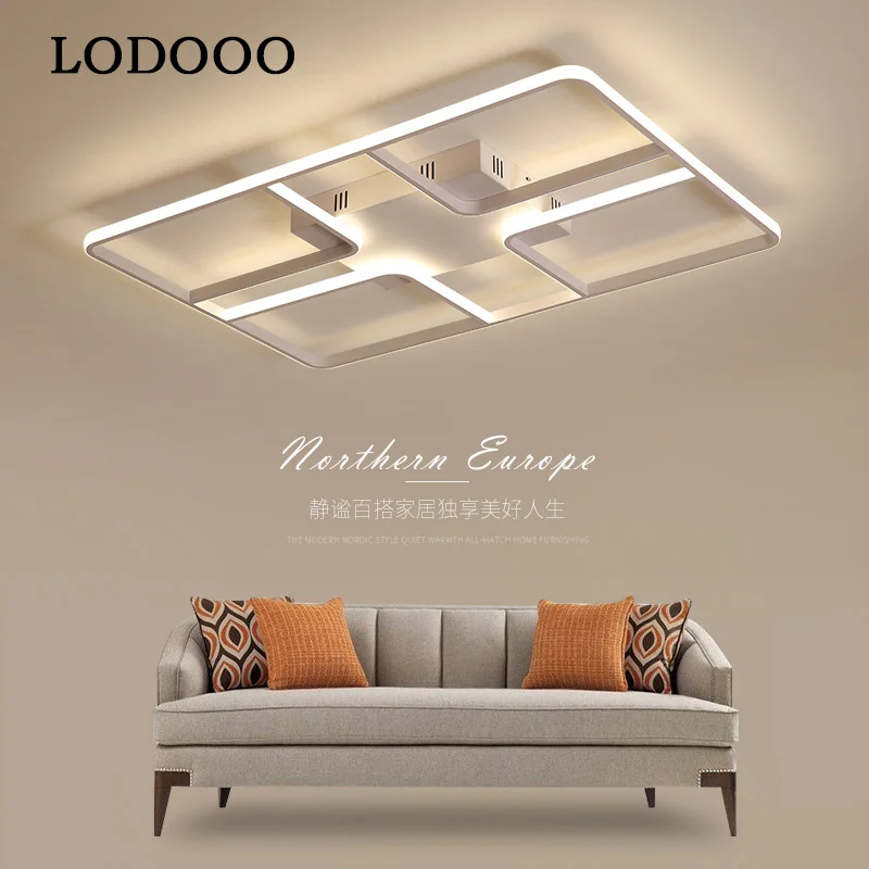 

New modern led chandelier for living room bedroom dining room aluminum body Indoor home chandelier lamp lighting Black/White