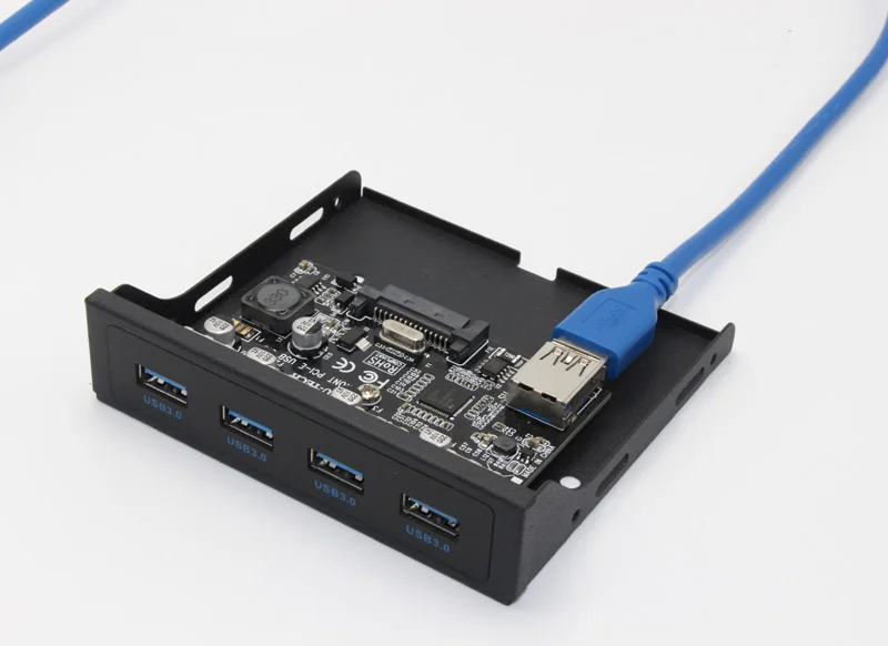 PCI-E to USB 3.0 PC Front Panel USB Expansion Card Adapter 3.5" Floppy Bracket PCI Express x1 Riser pcie adapter card pcie expansion card pcie usb adapter card