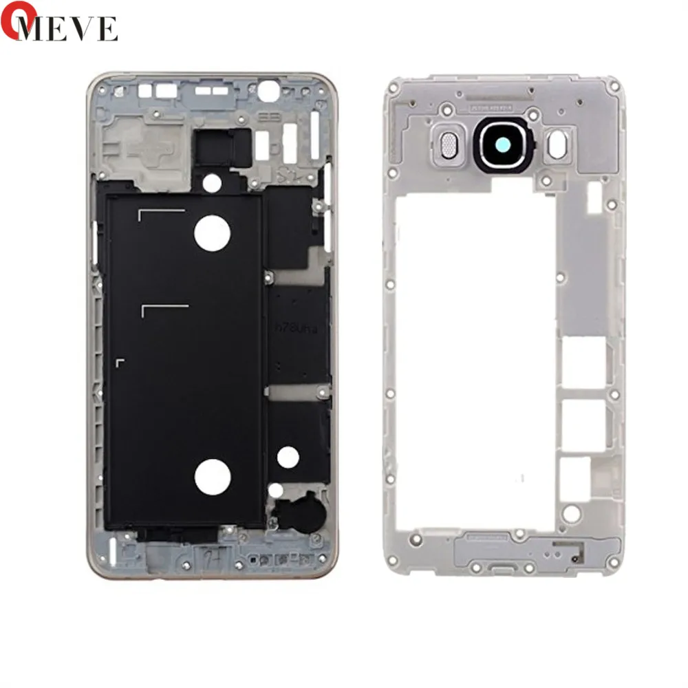 

High Quality Full Housing Front Bezel +Middle Frame Plate+Side Button For Samsung Galaxy J5 J7 2016 J510 J710 Camera lens glass