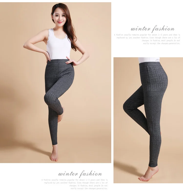 Hot Sales 2020 Women's Autumn And Winter Trendy Warm Leggings Female Elastic Cashmere Casual Pants Fashion Ribbed Pants tiktok leggings amazon