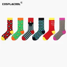 [COSPLACOOL] милые хлопковые носки унисекс с рисунком банана в художественном стиле модные удобные мужские носки креативные Calcetines Mujer Harajuku