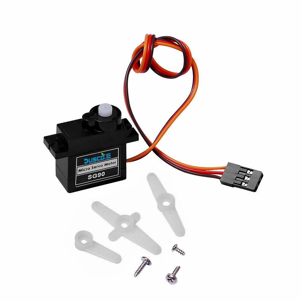 Высококачественный черный 9G Micro Mini Servo SG90 1 5 кг сервопривод двигатель для arduino RC 250