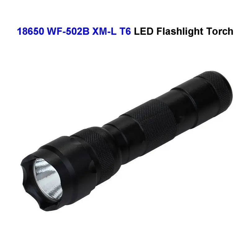 

30pcs WF-502B LED 18650 Torch 1200 Lumens CREE XM-L T6 LED Waterproof Bicycle Camp Flashlight Lamp 5 Modes