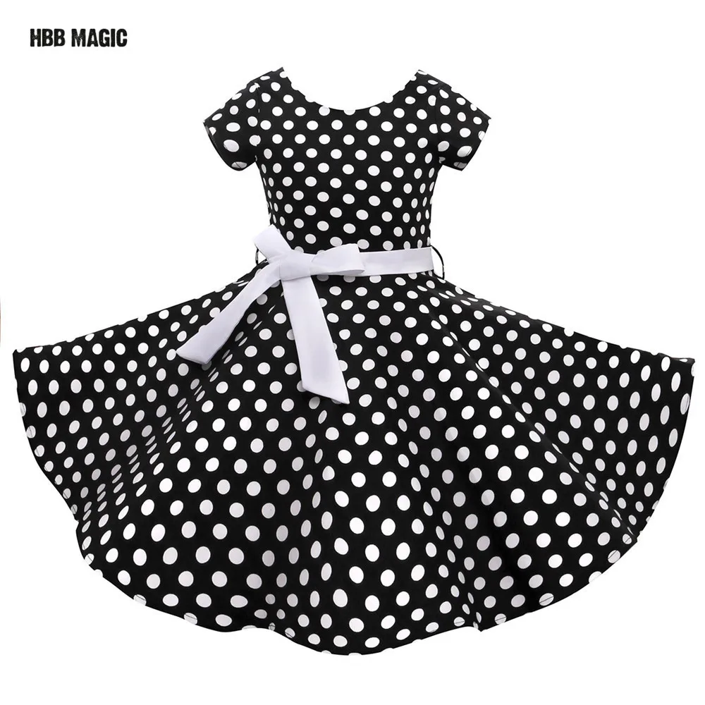 Classy Audrey 1950s Vintage Rockabilly Swing Summer Girls Dress Dots Retro Red,Black Girl Party Dress Cotton Kids Princess Dress Classy Audrey 1950s Vintage Rockabilly Swing Summer Girls Dress Dots Retro Red,Black Girl Party Dress Cotton Kids Princess Dress