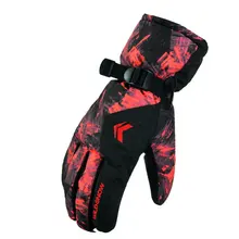 Удобные женские мужские лыжные перчатки Сноуборд перчатки Снегоход Мотоцикл езда зимние перчатки ветрозащитный водонепроницаемый для снега перчатки