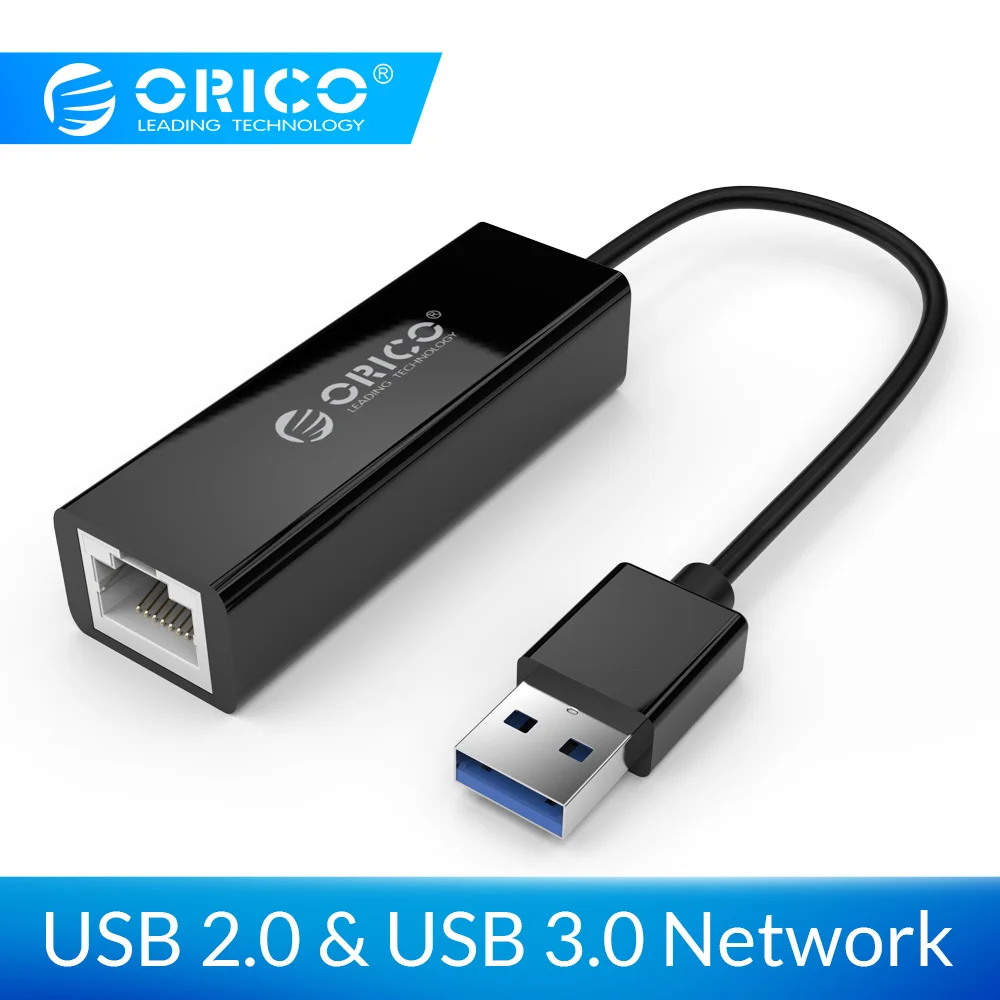 ORICO UTJ USB 3,0 гигабитный Ethernet адаптер USB для RJ45 lan сетевая карта для Windows 10 8 8,1 7 XP Mac OS ноутбук ПК-черный