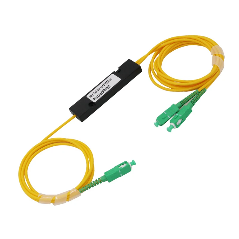 

SCAPC 1X2 PLC Singlemode Fiber Optical splitter FTTH PLC SCAPC 1x2 PLC optical fiber splitter Optical Coupler Free shipping