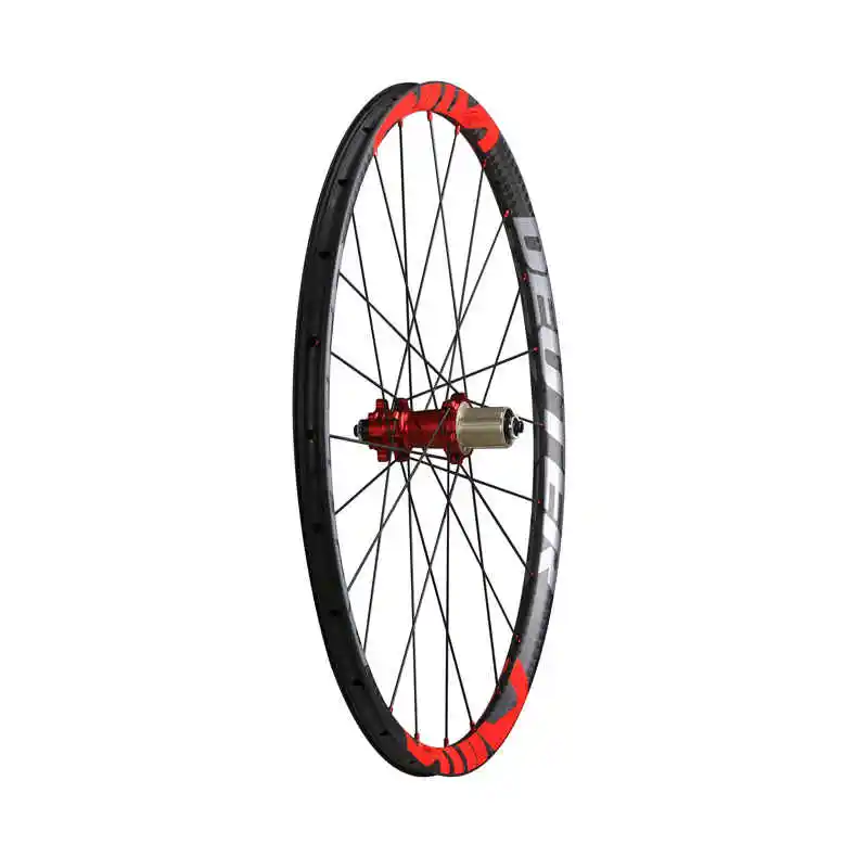Best 12K Matte Mountainbike 26 / 27.5 ER Carbon Wheels Ultra-light CNC MTB Wheelset QR&Thru Axle Wheel 6 Colors Bicycle Accessories 19