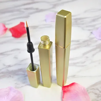 

4ml Liquid Make up Eye liner Gel Tubes Case Gold Feg Eyelash Enhancer Eyebrow Mascara Lash Growth Serum Containers 200pcs/lot