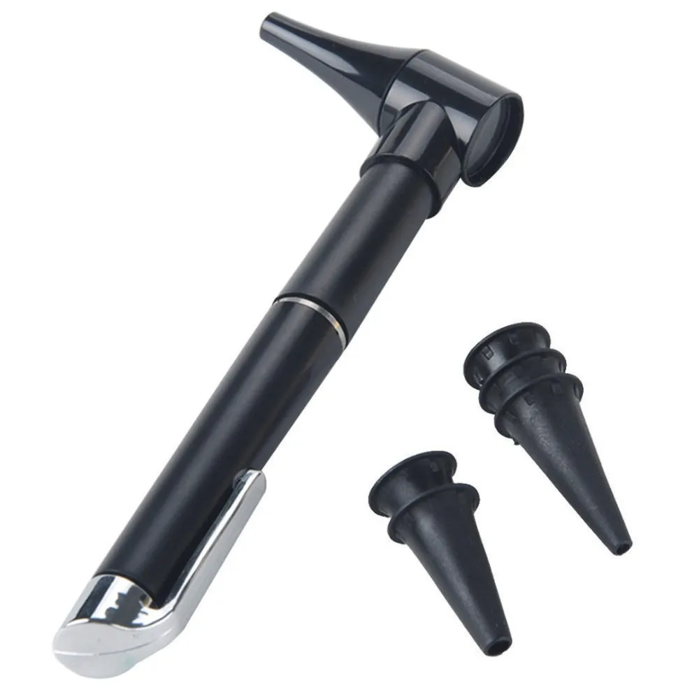 Черная ручка-Отоскоп Ручка светильник ручка-отоскоп стиль светильник ABS& металлический отоскоп 120 мм для ушей нос горло клиническое украшение