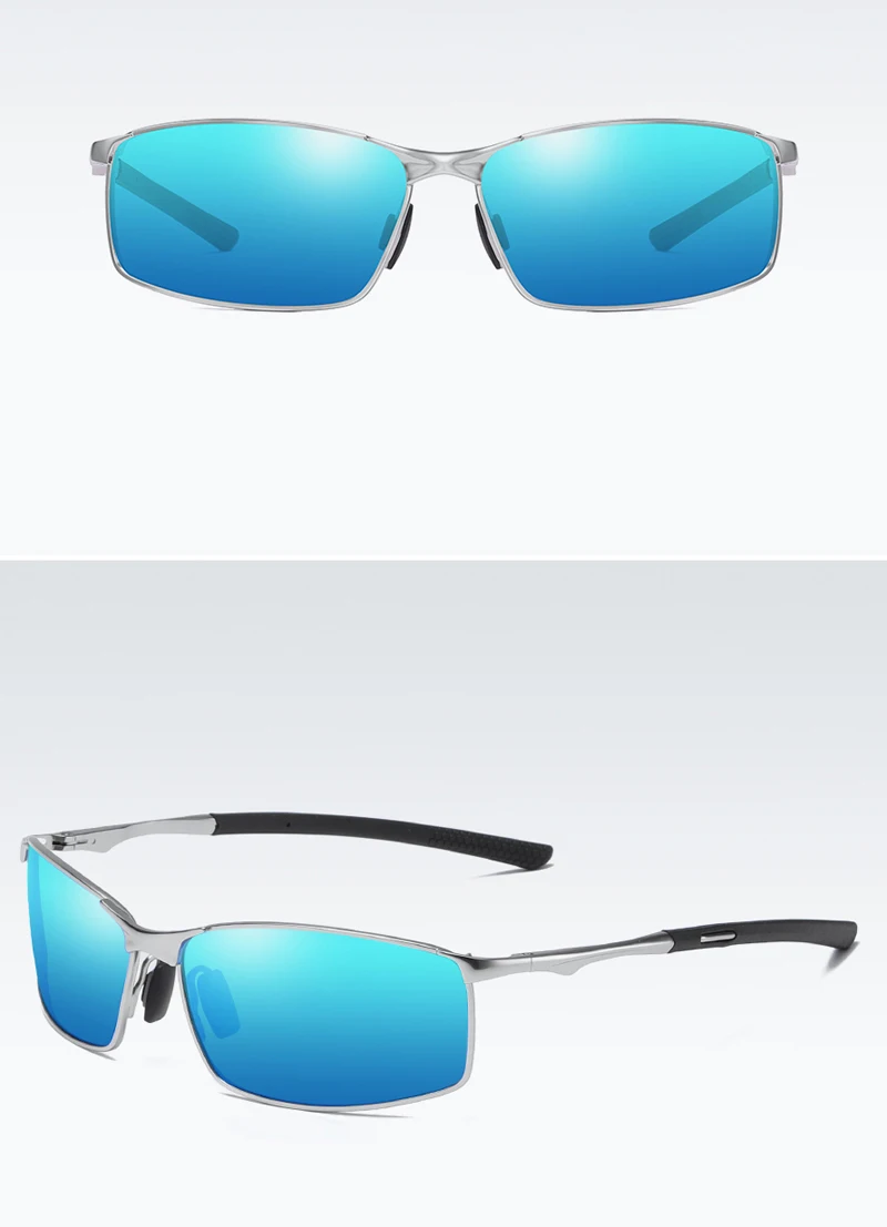 Rectangular Sunglasses Polarized Men detail (12)