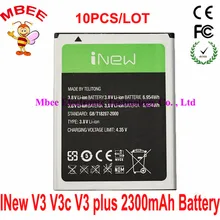 10 шт./лот, 2300 мАч, аккумулятор iNew V3 V3C V3+ V3 Plus, аккумулятор, Аккумулятор AKKU PIL, аккумулятор для сотового телефона