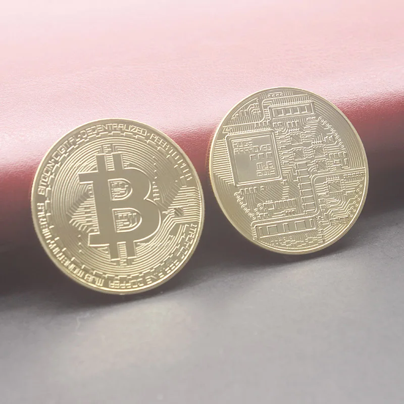 gold color bitcoin coin