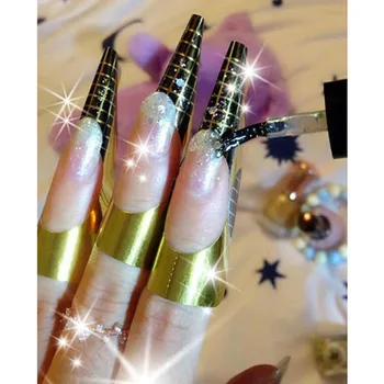 

500Pcs Nail Forms Nail Art Sculpting Extension Form Guide Sticker Acrylic UV Gel Nails Extension Sticker Self-adhesive Stickers