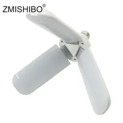 ZMISHIBO 110 V-220 V 45 W E27 светодиодный лампы энергосберегающие лампы Яркий Складной вентилятор Blade угол регулируемая гостиная потолочный